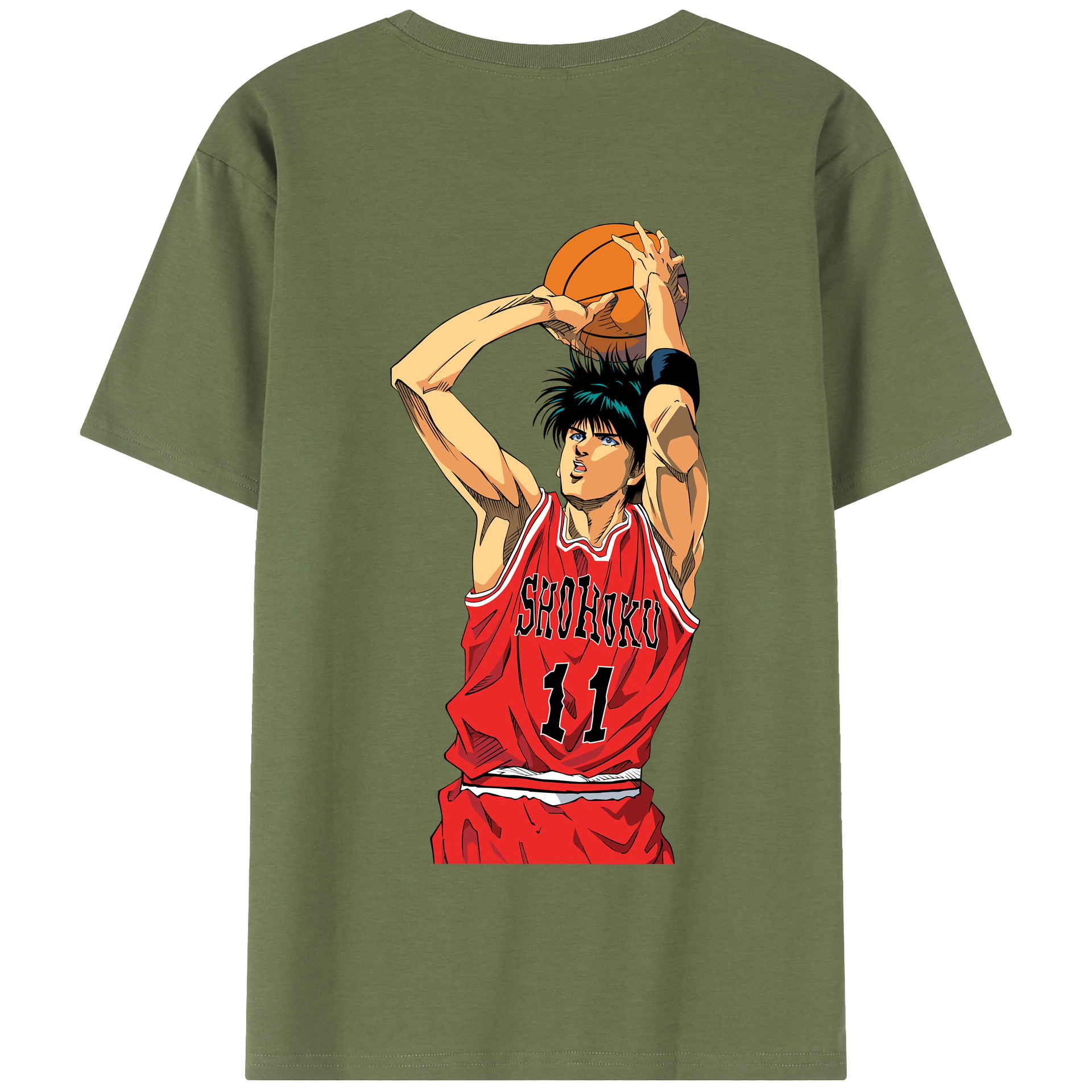 SLAM DUNK／スラムダンク 綿100％半袖Tシャツ（背面プリント）